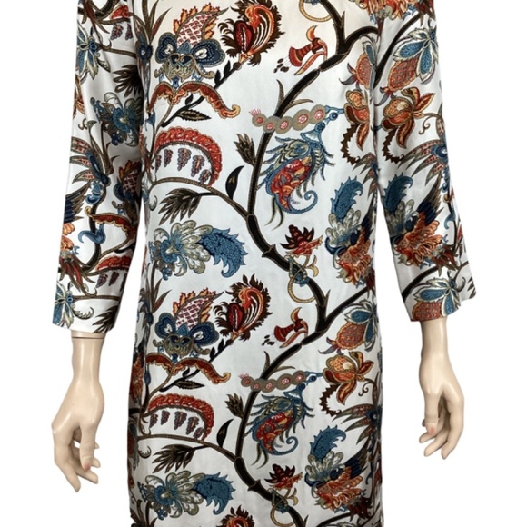 J Crew Collection Jules dress size 00 Shift Dress‎ Print 100% Silk Lined - Picture 6 of 9